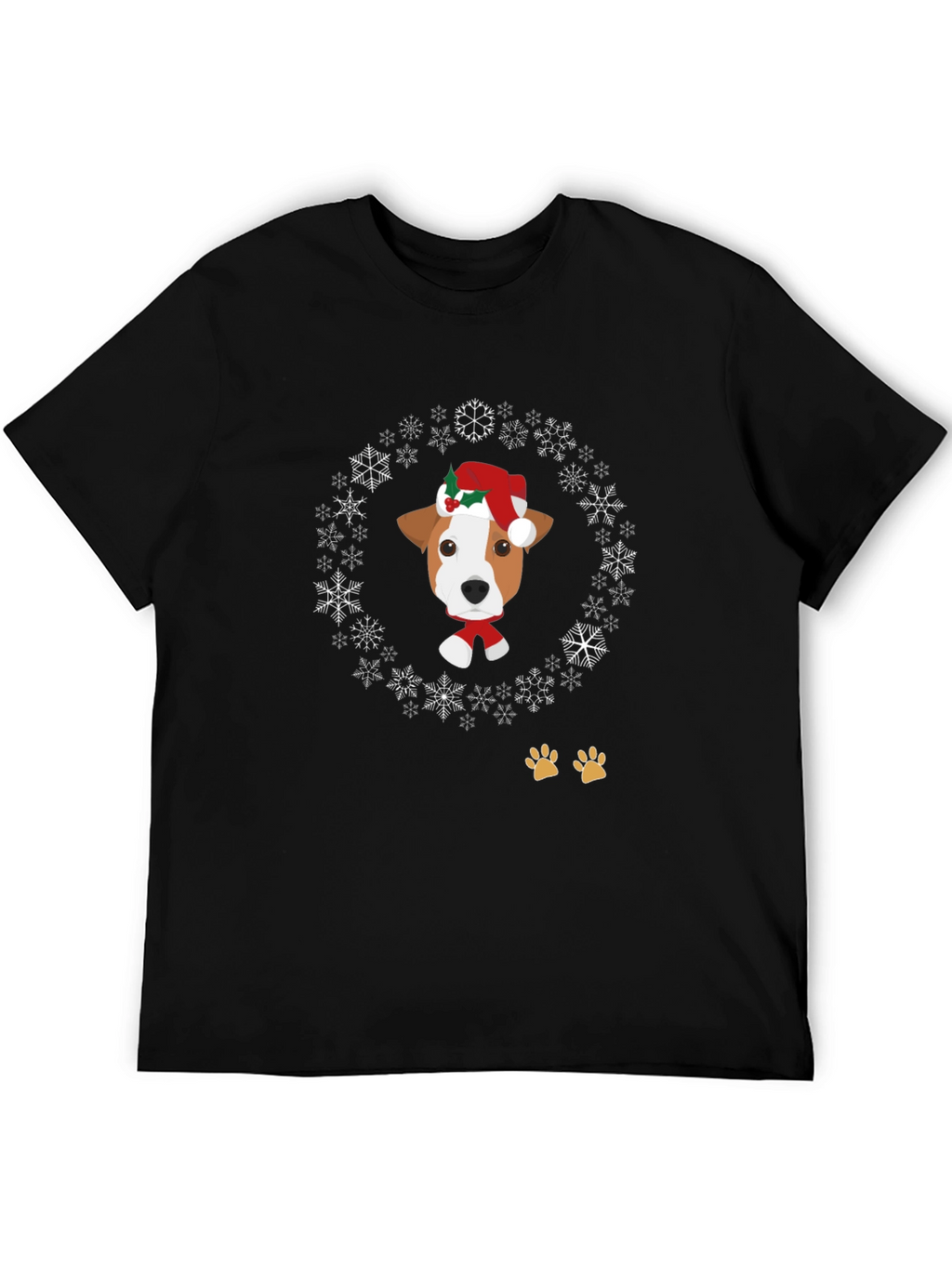 Festive Dog Snowflake T-Shirt