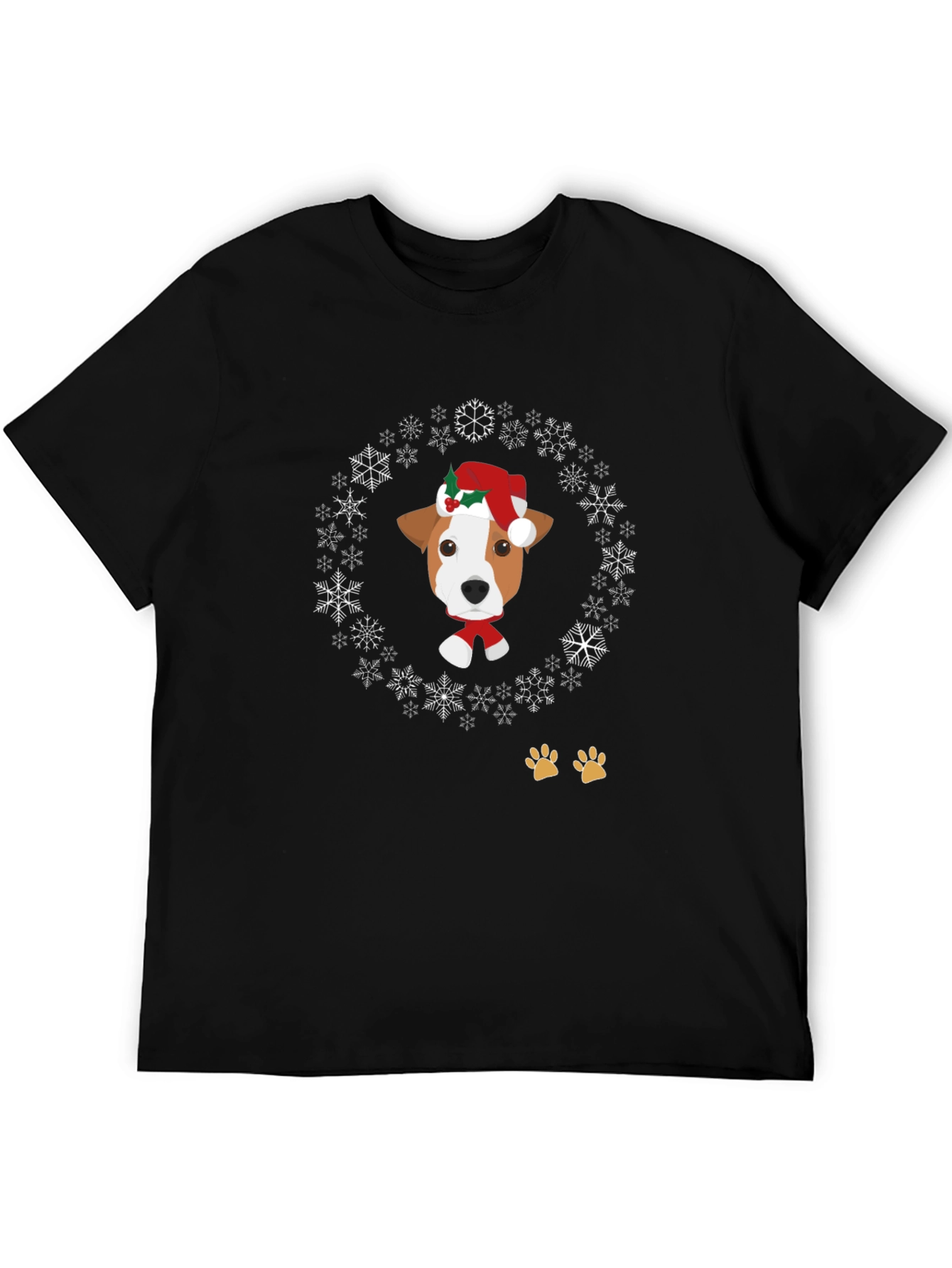 Festive Dog Snowflake T-Shirt