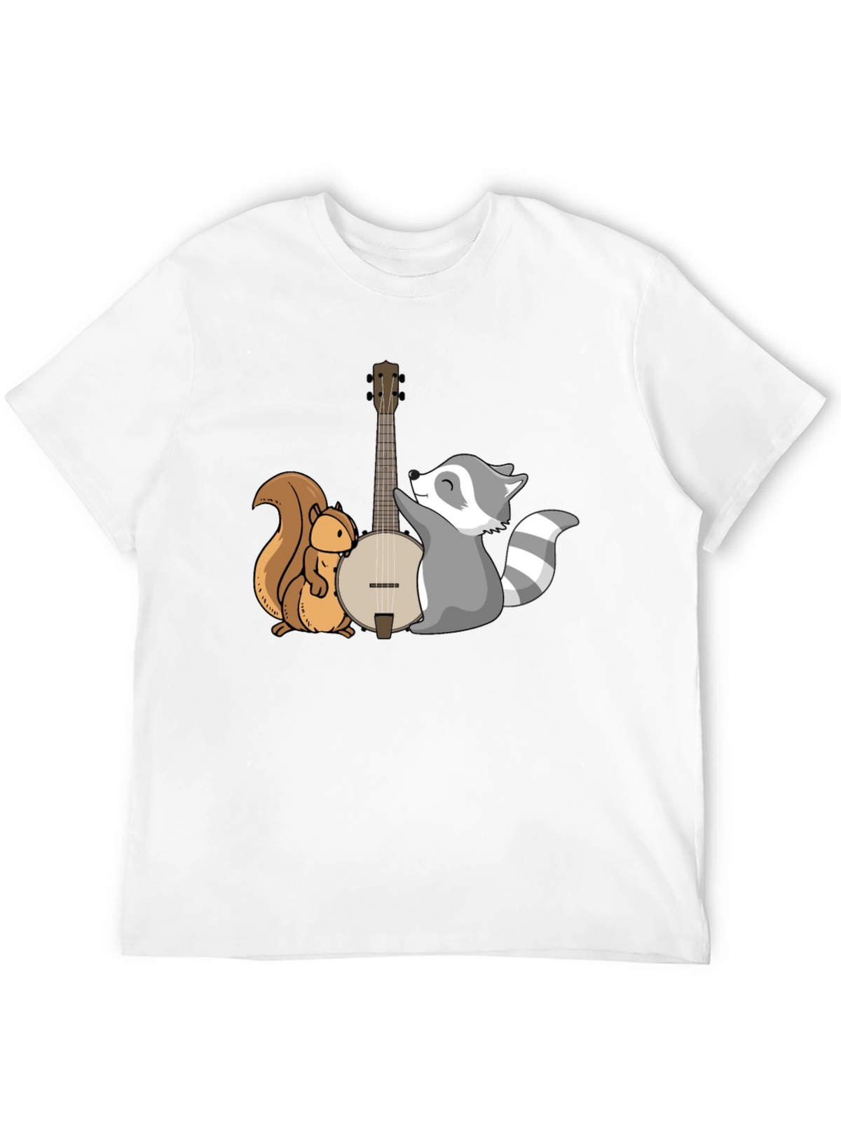 Squirrel and Raccoon Banjo Graphic Tee