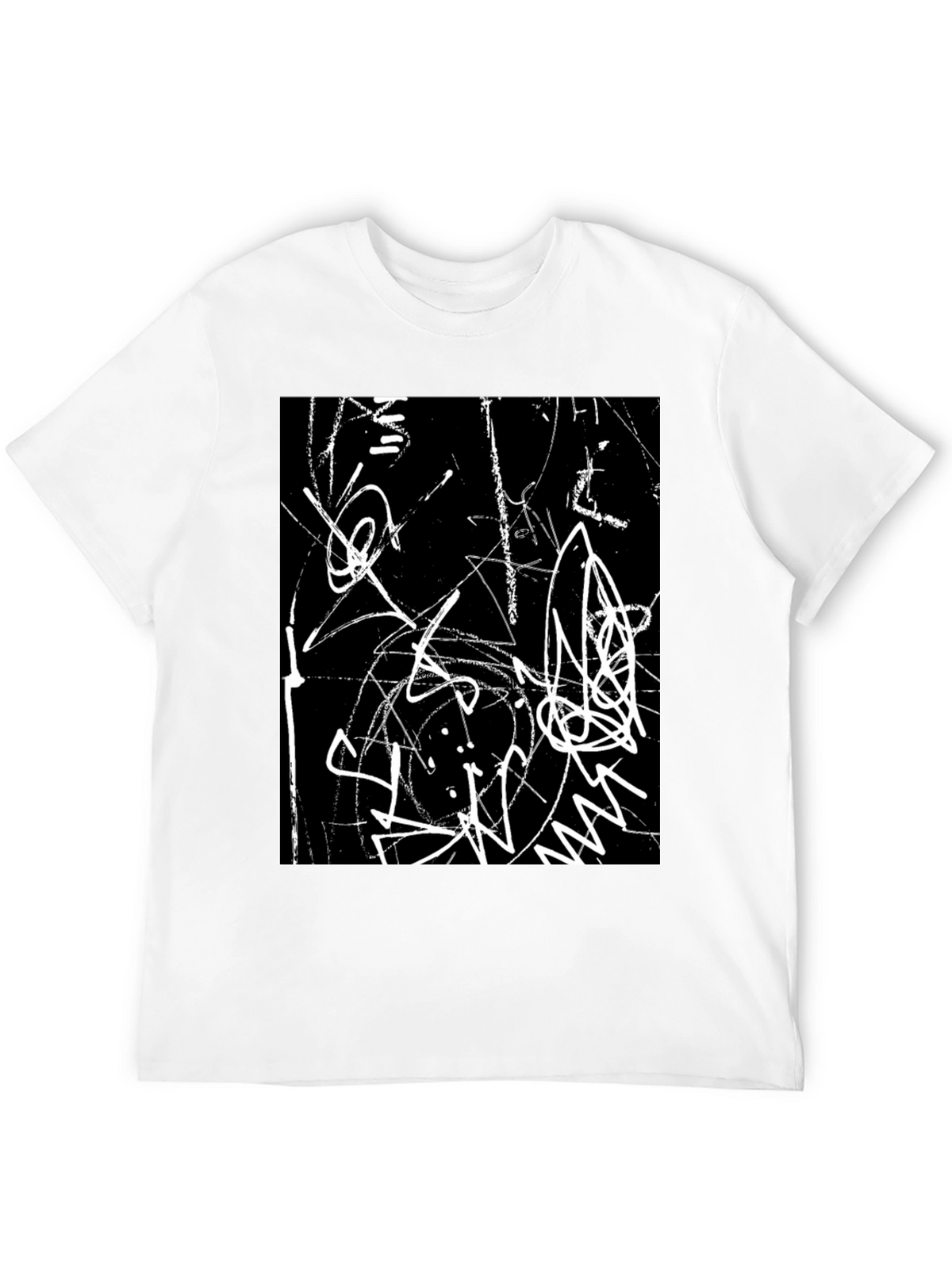 Abstract Art Black Graphic Tee