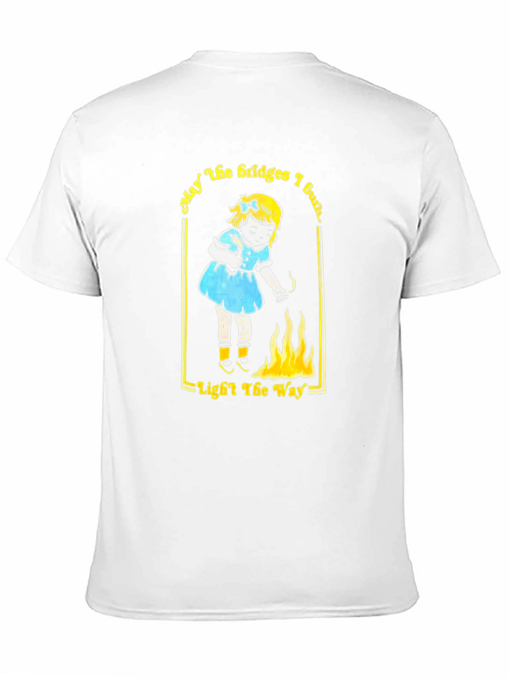 May the Bridges I Burn Black Graphic Tee