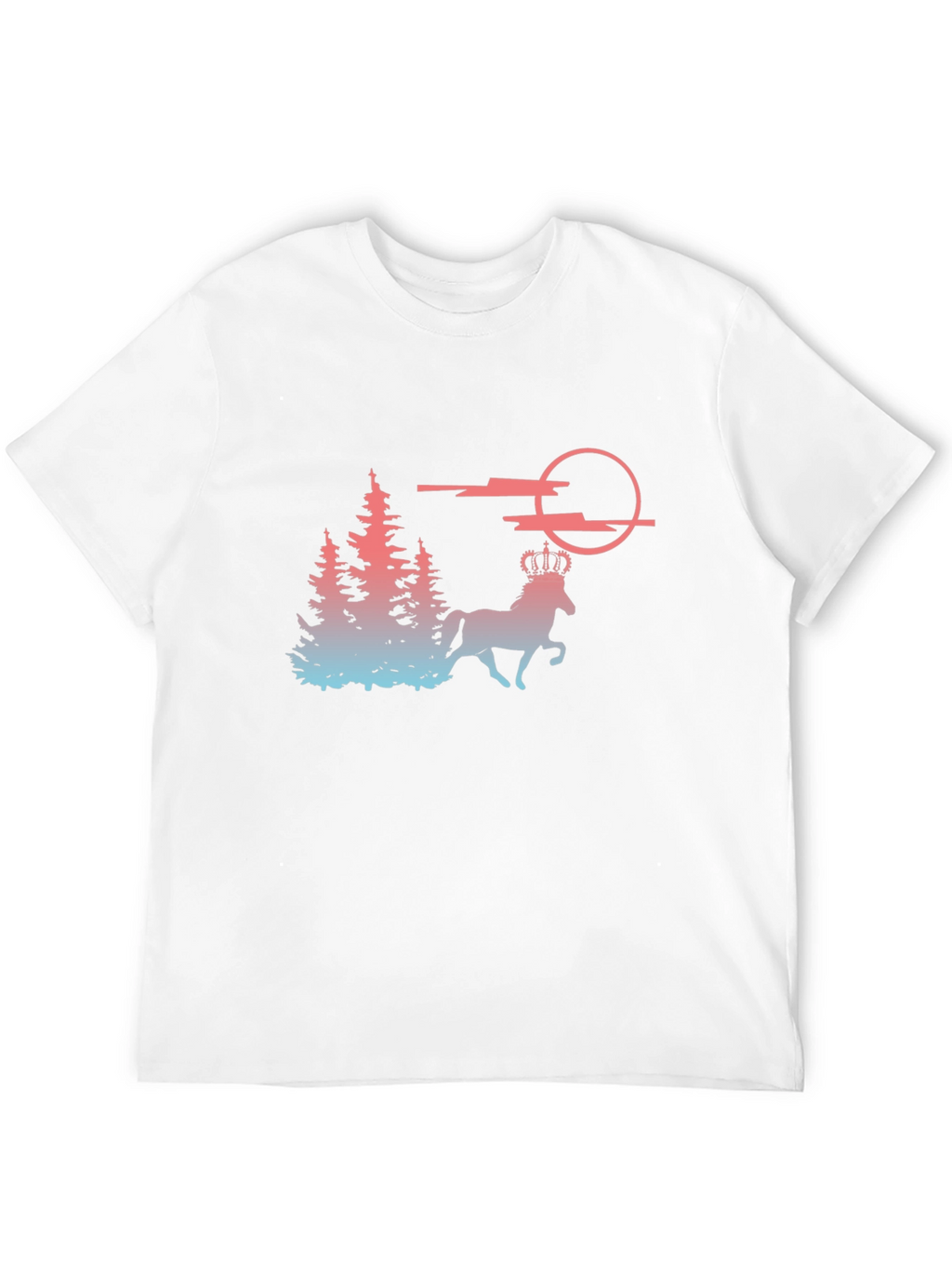 Majestic Horse T-Shirt - Fantasy Forest Design