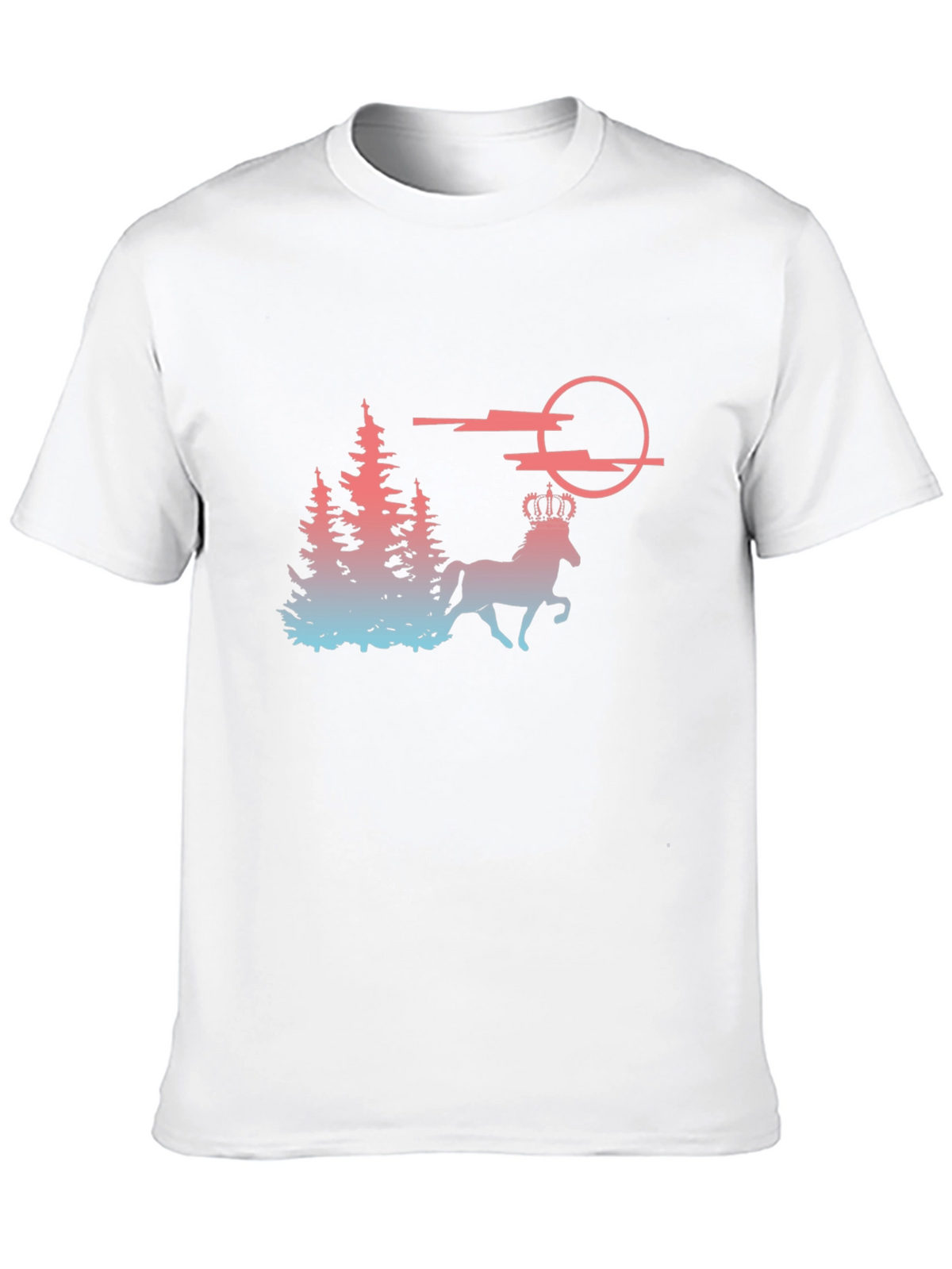Majestic Horse T-Shirt - Fantasy Forest Design
