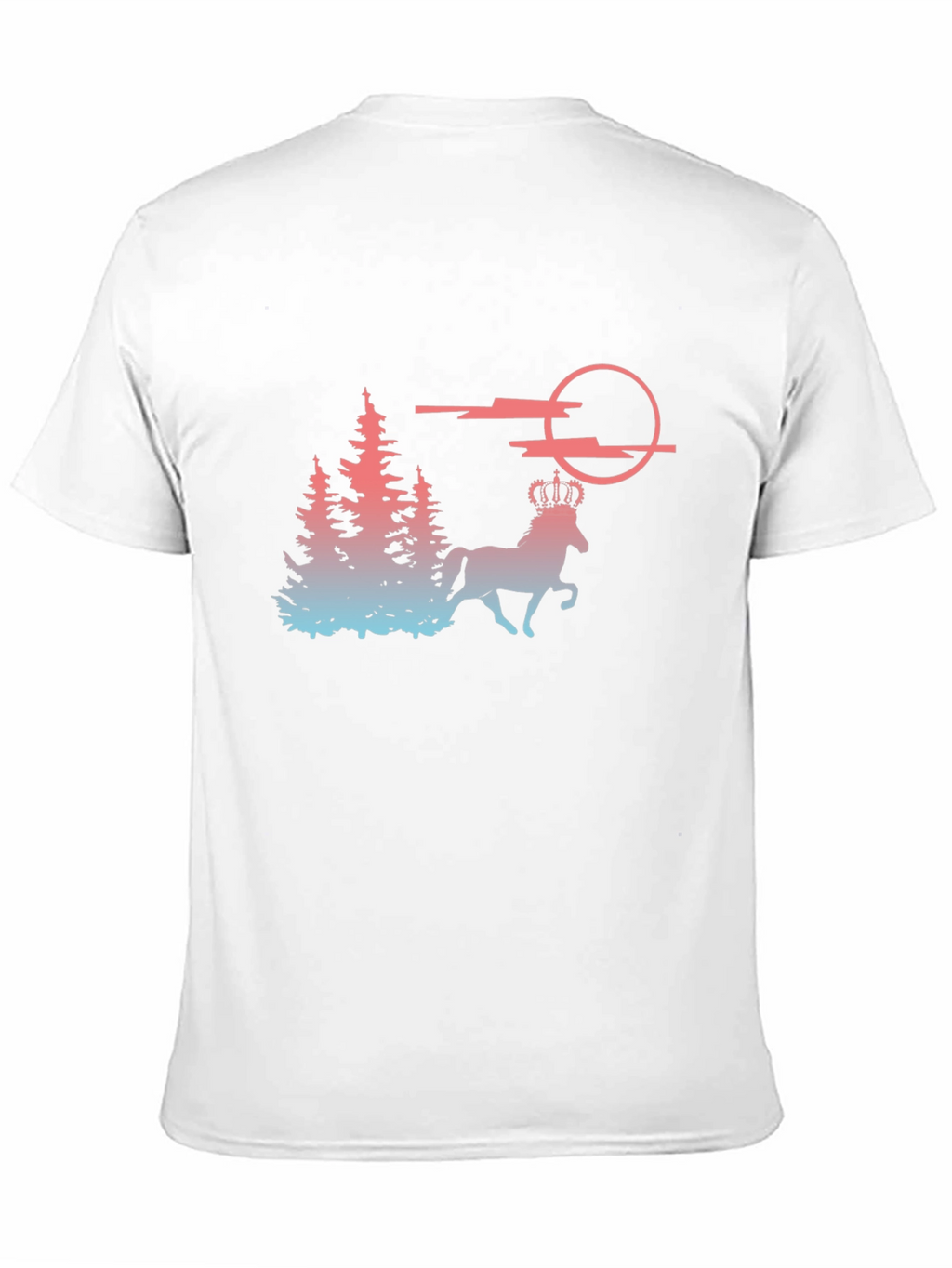 Majestic Horse T-Shirt - Fantasy Forest Design