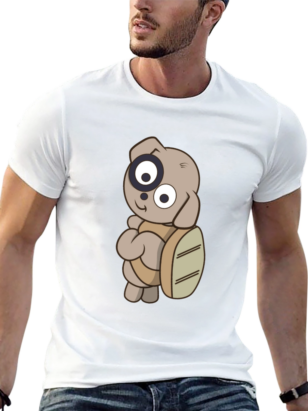 Cartoon Dog T-Shirt - Casual Graphic Tee