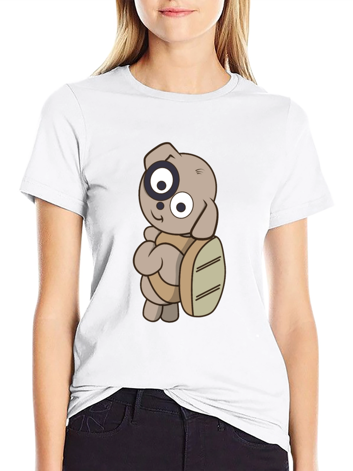Cartoon Dog T-Shirt - Casual Graphic Tee