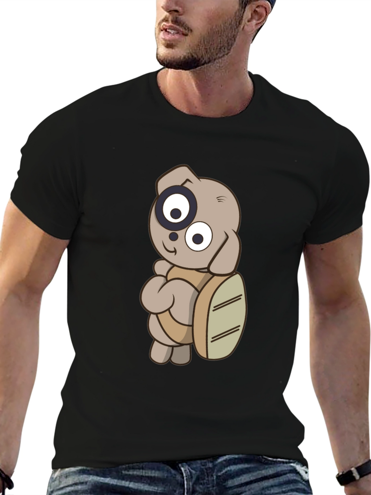 Cartoon Dog T-Shirt - Casual Graphic Tee