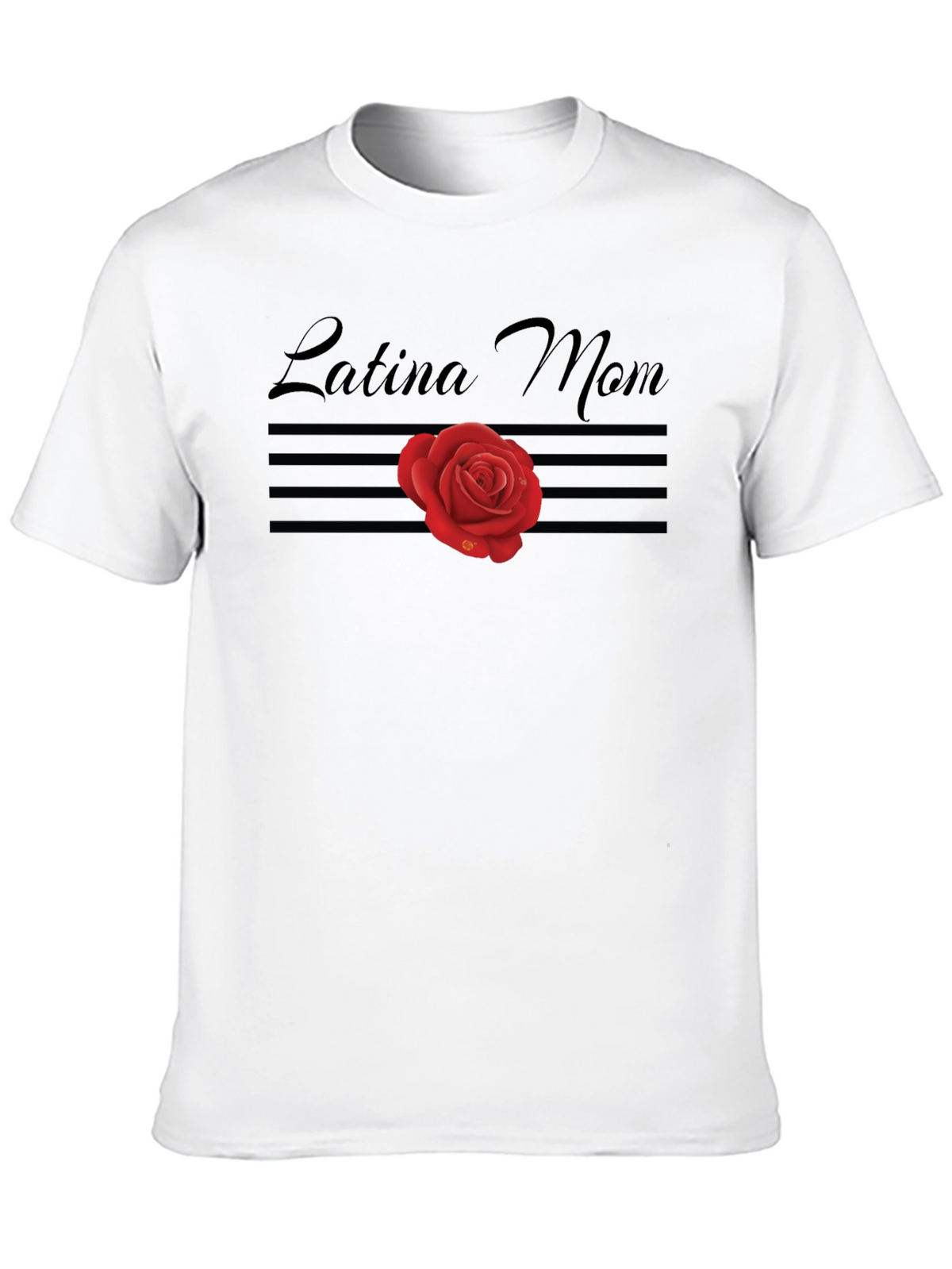 Latina Mom Rose Graphic Tee - Stylish Comfort