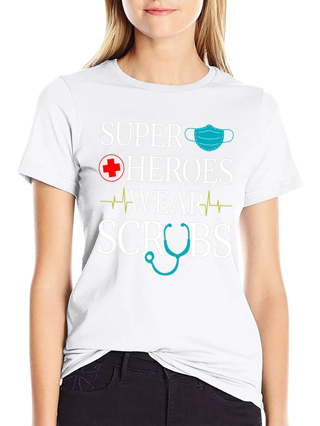 Super Heroes Wear Scrubs T-Shirt