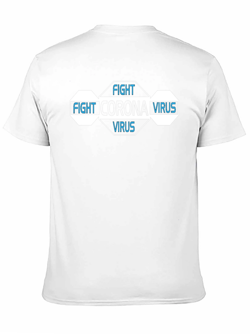 Fight Corona Virus Black Graphic T-Shirt