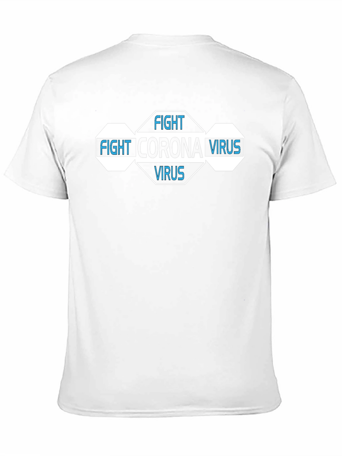 Fight Corona Virus Black Graphic T-Shirt