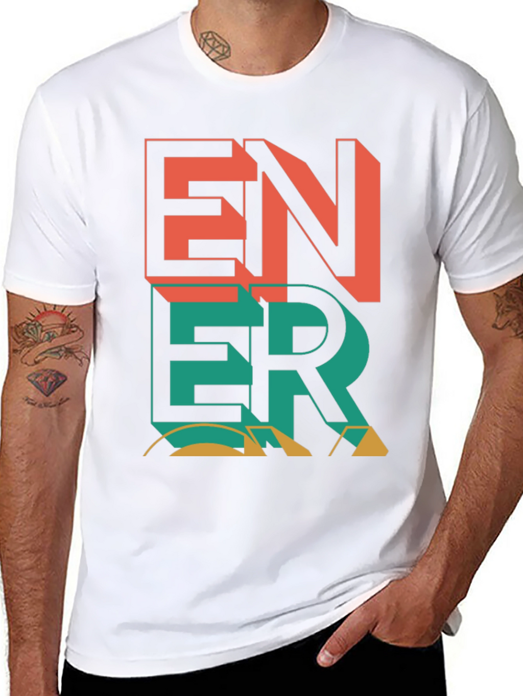 Retro Energy Block T-Shirt