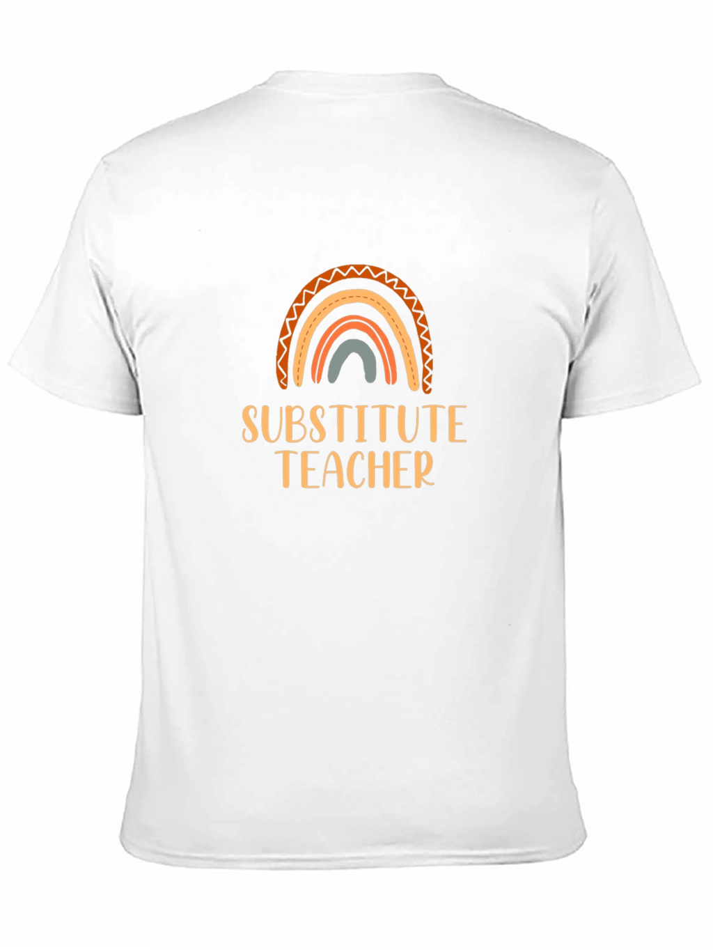 Substitute Teacher Rainbow Graphic Tee