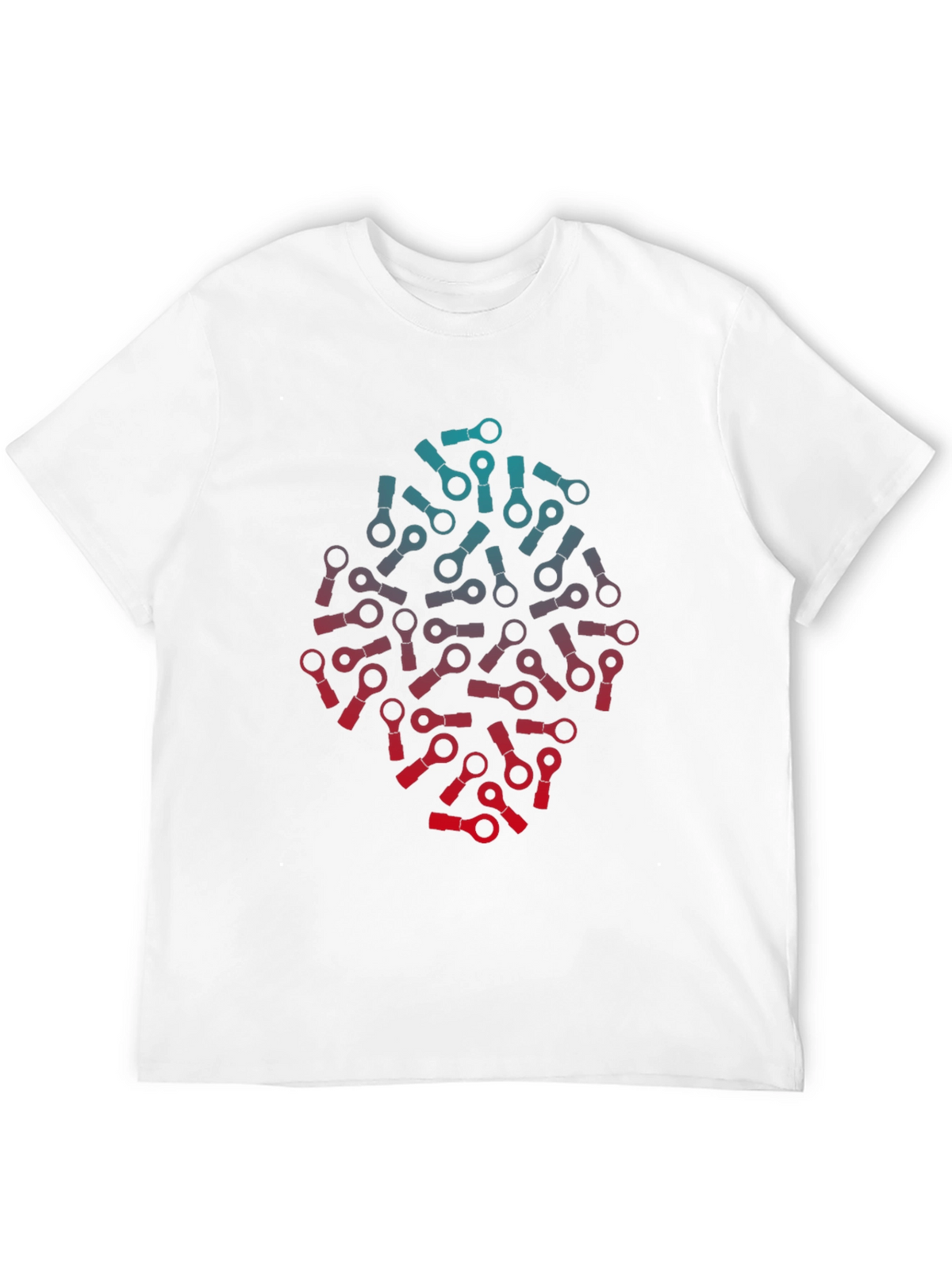 Gradient Ring Terminal Graphic T-Shirt