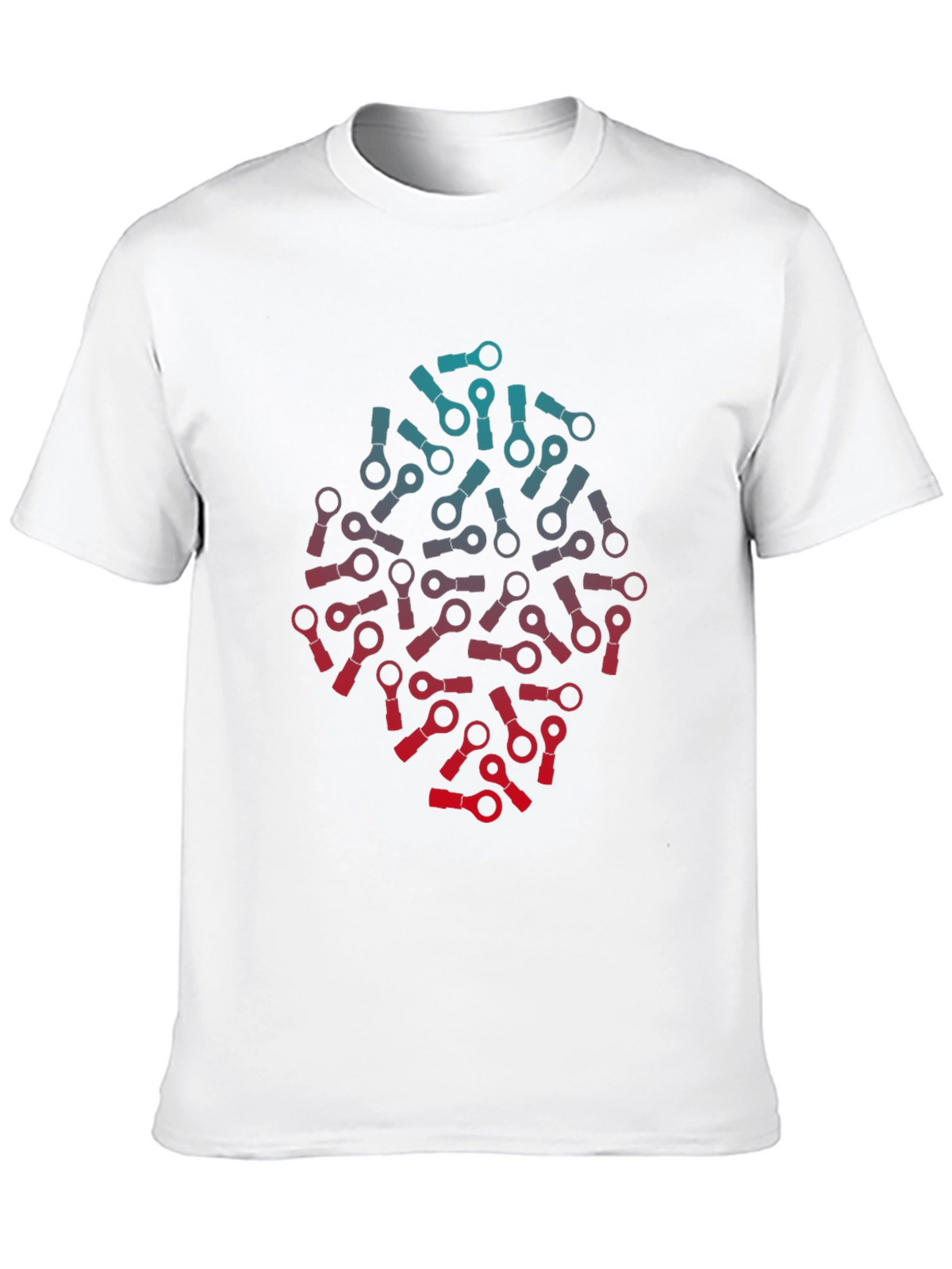 Gradient Ring Terminal Graphic T-Shirt