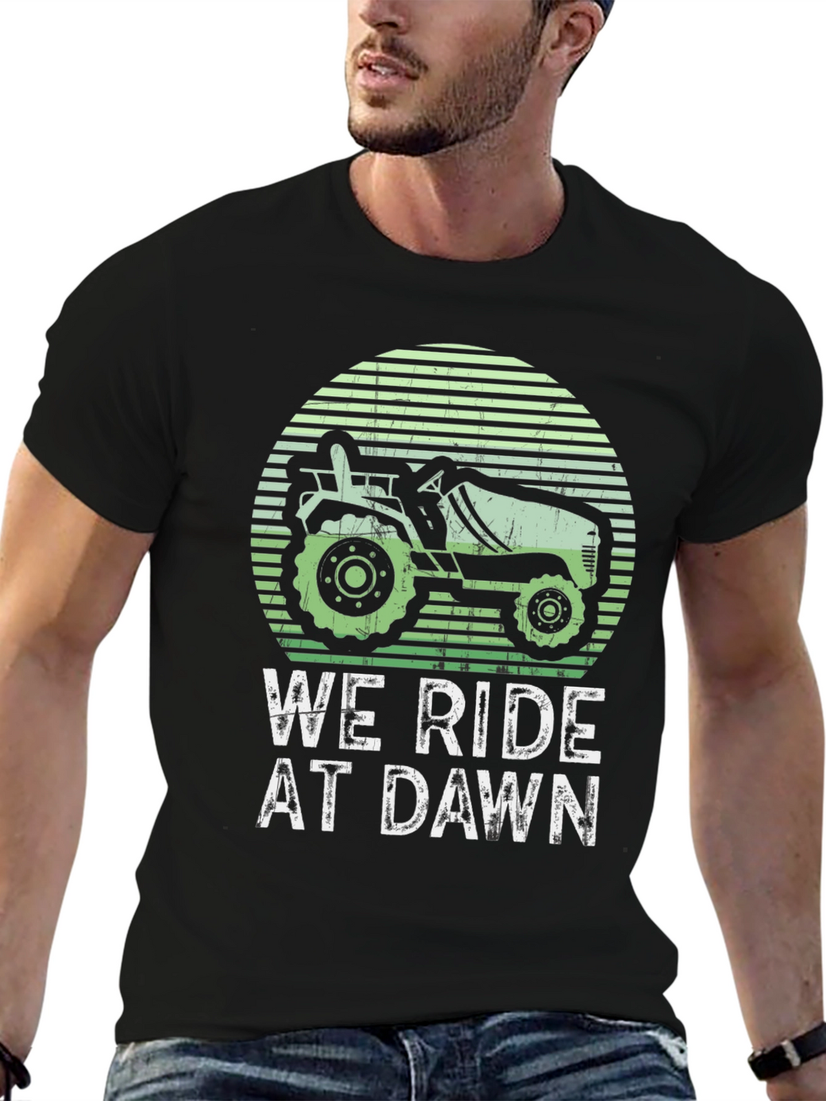 We Ride at Dawn Tractor T-Shirt