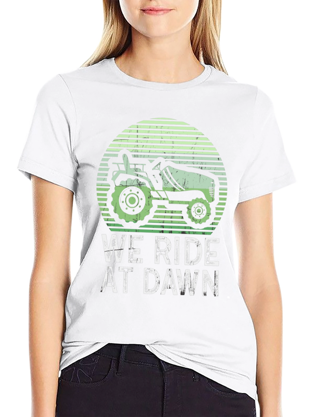 We Ride at Dawn Tractor T-Shirt
