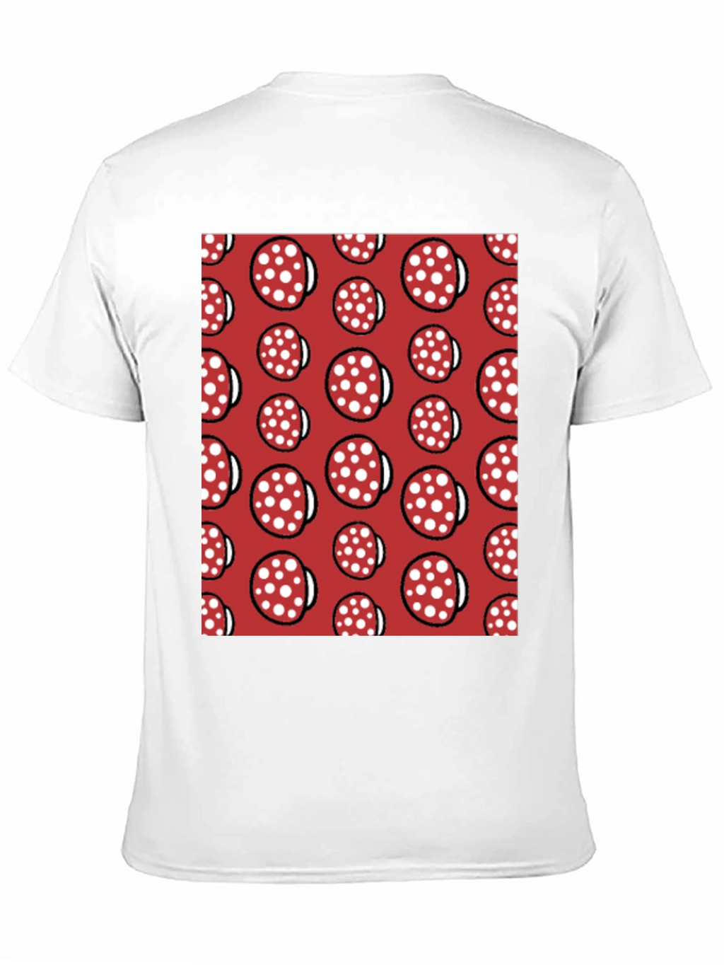Novelty Salami Pattern Black T-Shirt