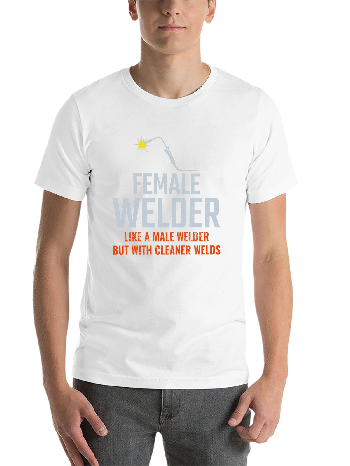 Female Welder T-Shirt - Cleaner Welds