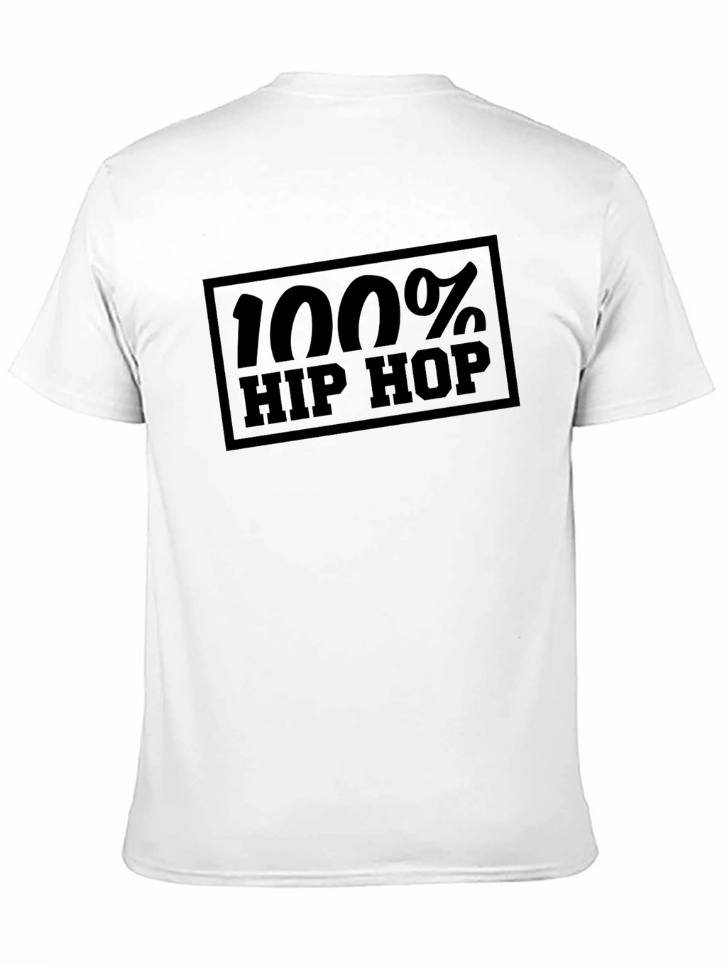 100% Hip Hop Graphic Tee - Black