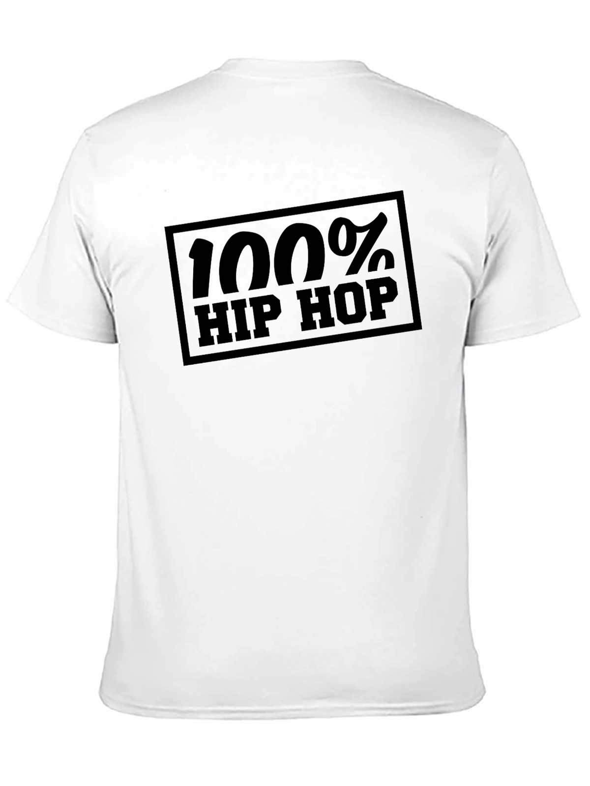 100% Hip Hop Graphic Tee - Black