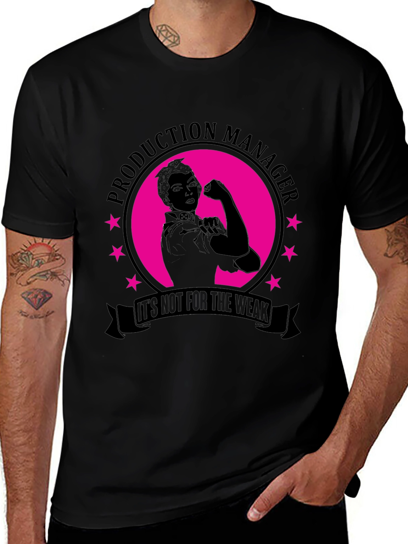 Production Manager Strong Woman Graphic Tee