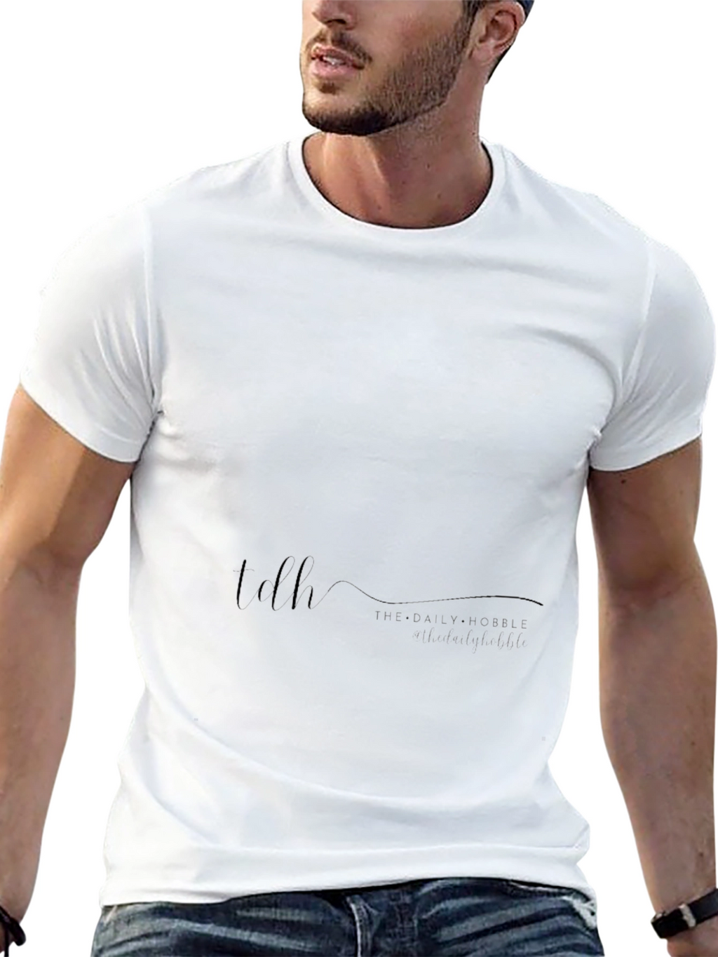 Mens Black Short Sleeve Casual T-Shirt