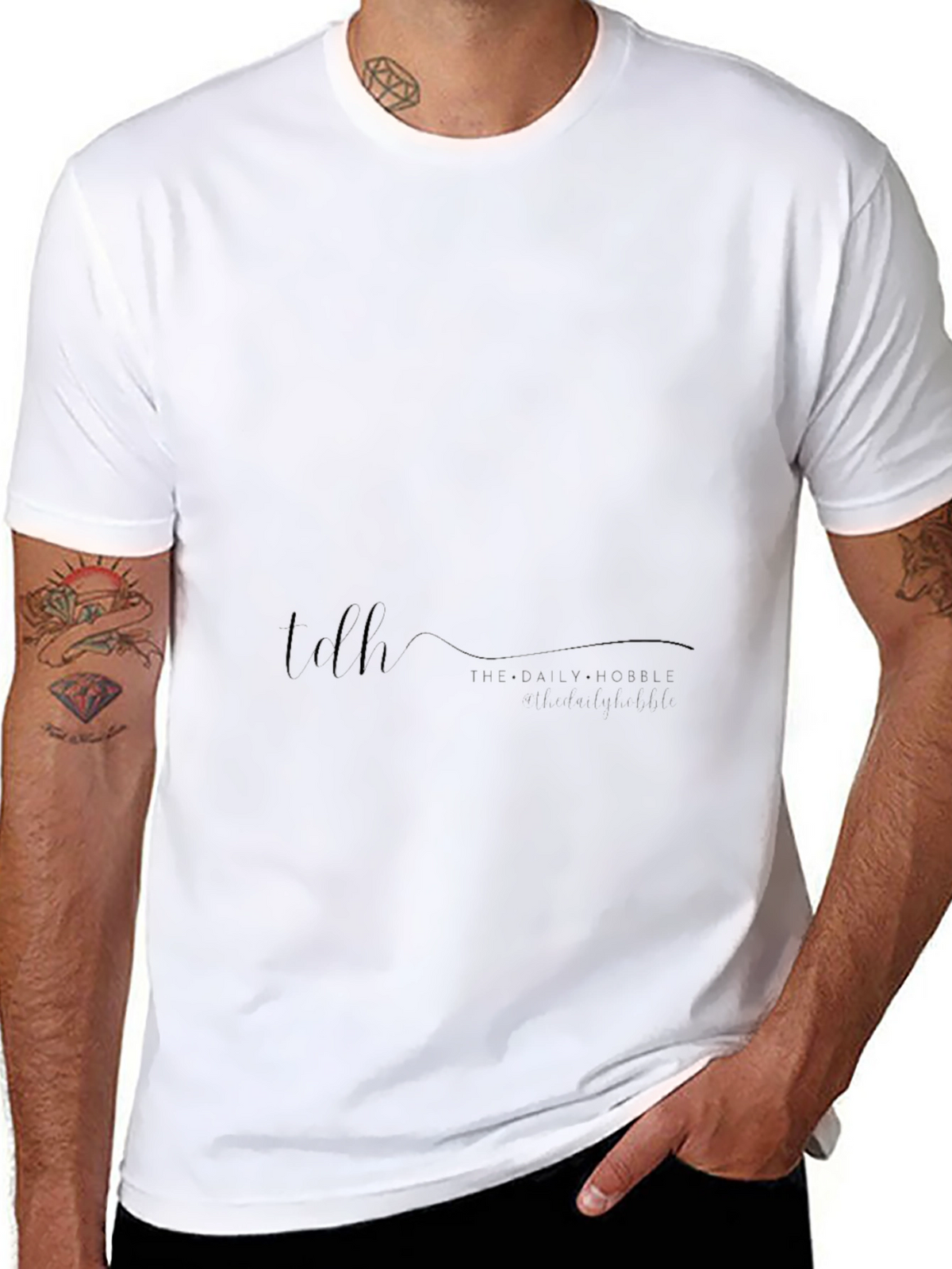 Mens Black Short Sleeve Casual T-Shirt