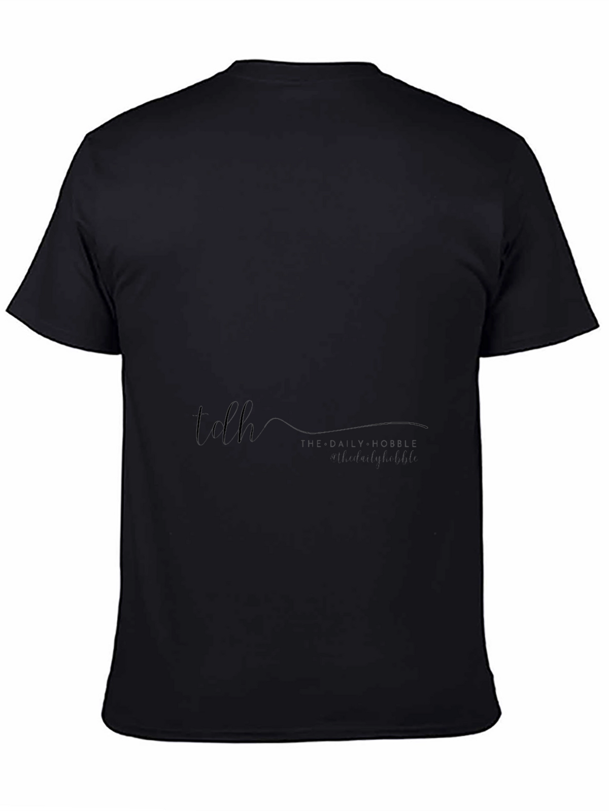Mens Black Short Sleeve Casual T-Shirt