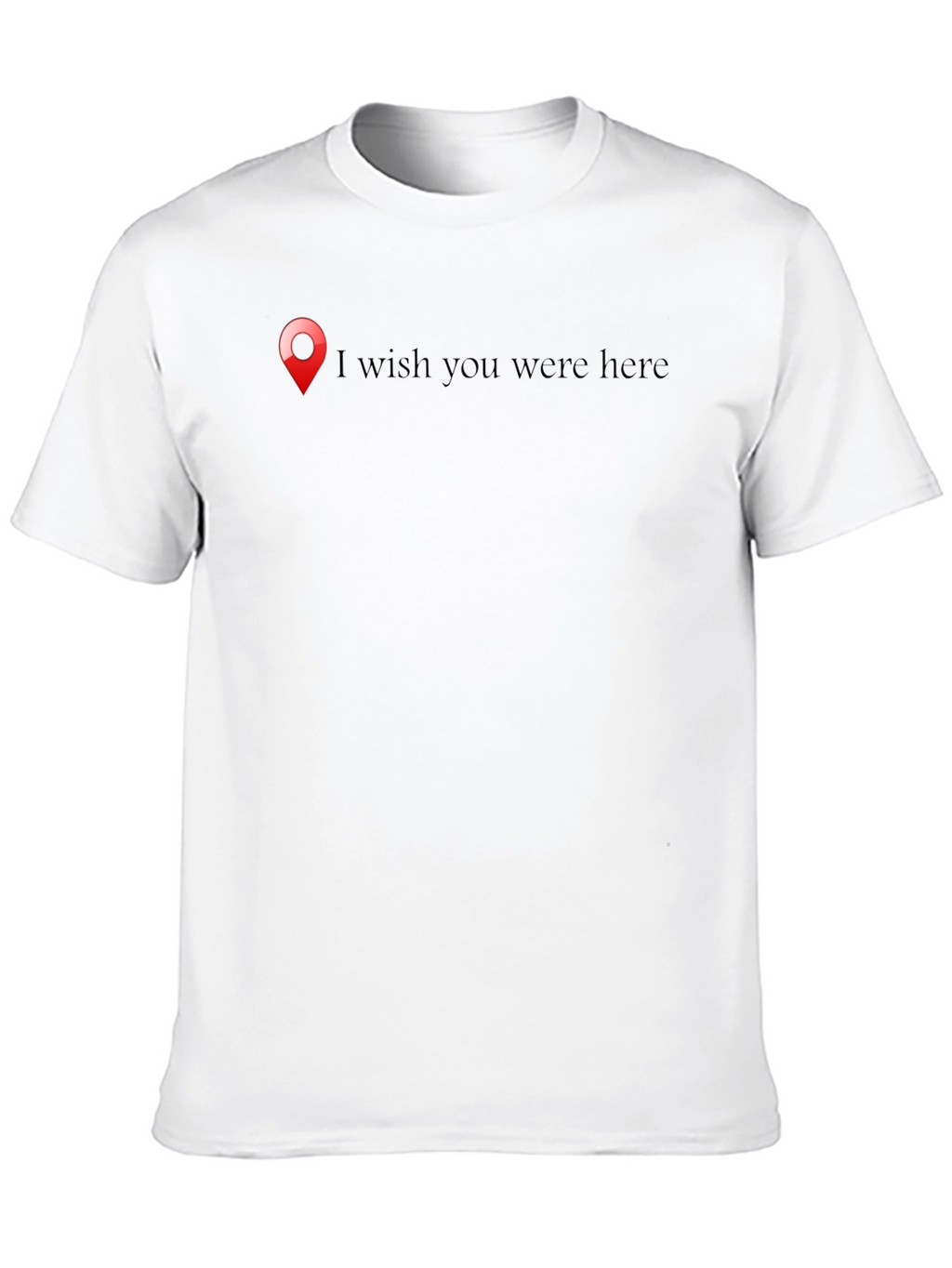Wish You Were Here Black Graphic Tee