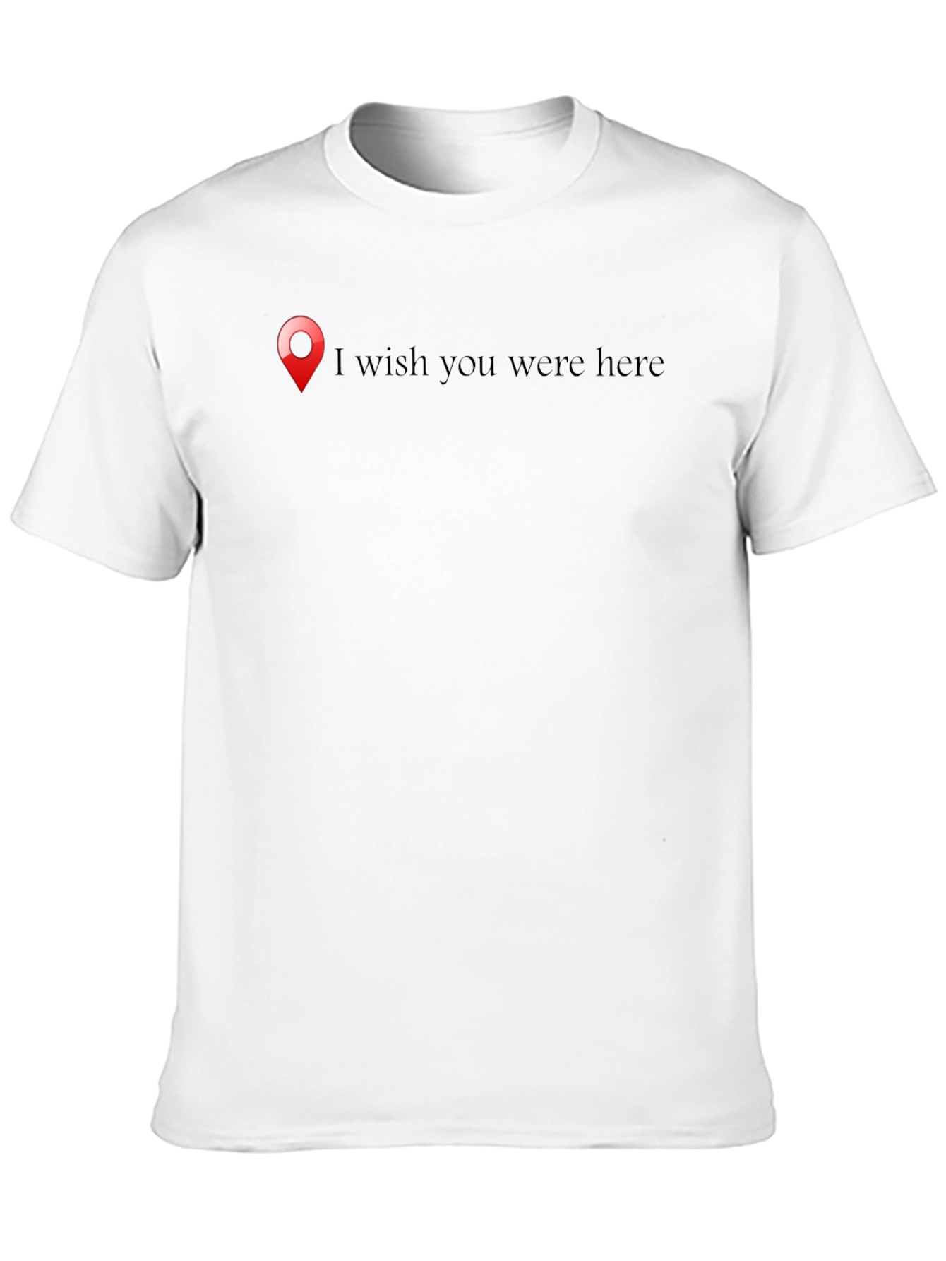Wish You Were Here Black Graphic Tee