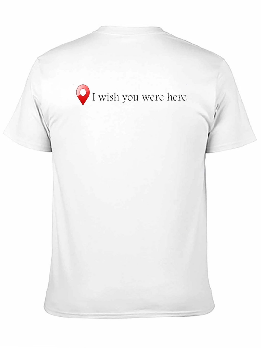 Wish You Were Here Black Graphic Tee