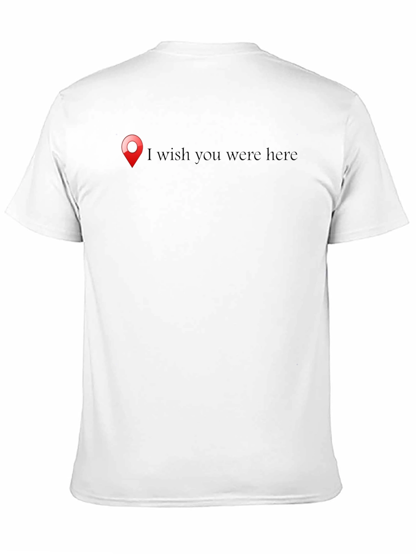Wish You Were Here Black Graphic Tee