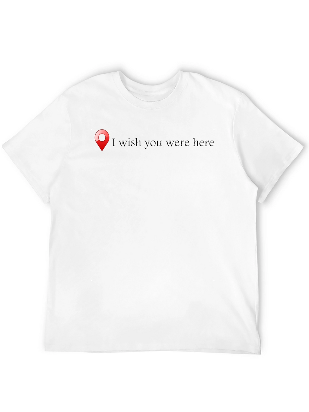 Wish You Were Here Black Graphic Tee