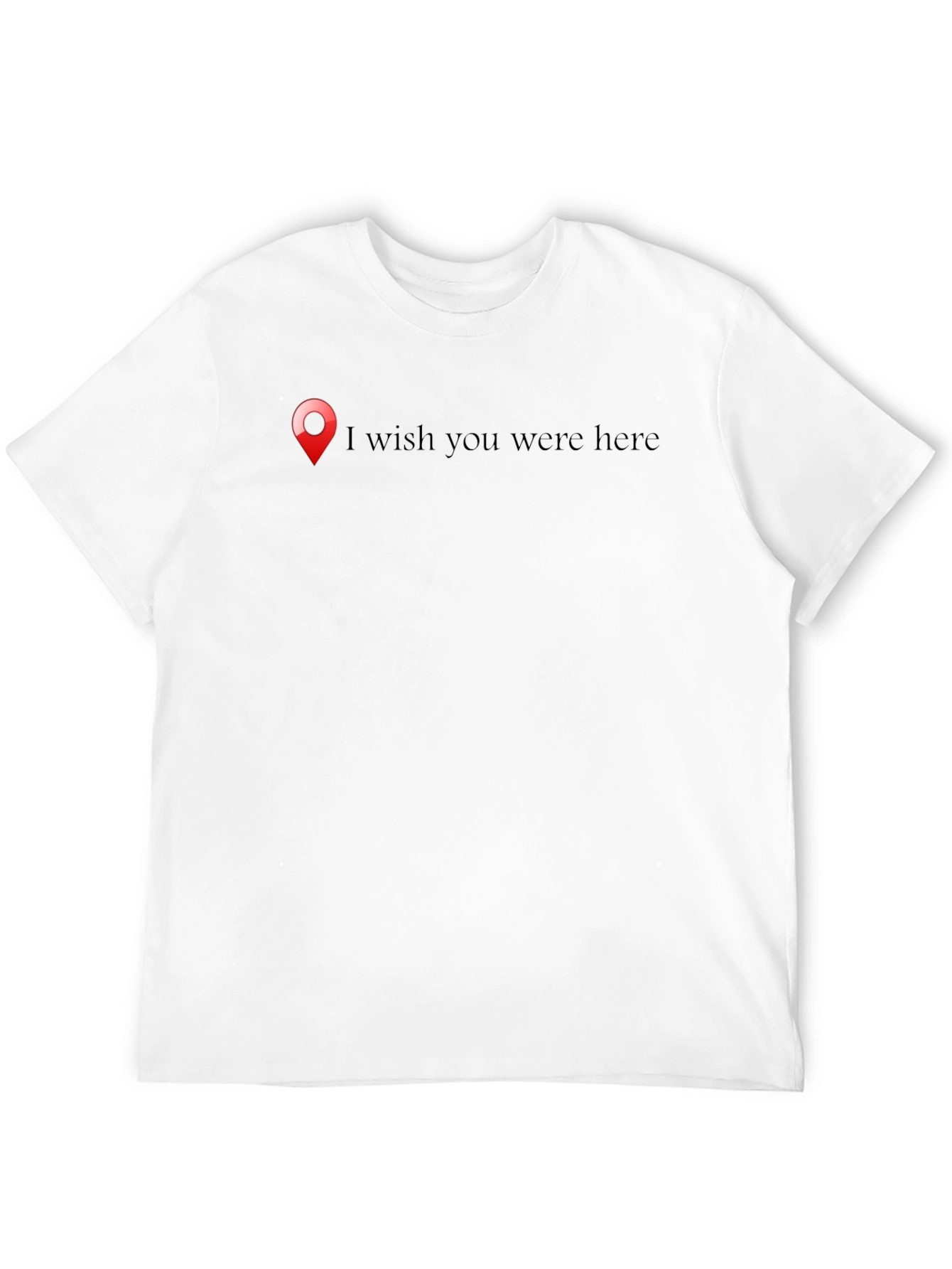 Wish You Were Here Black Graphic Tee