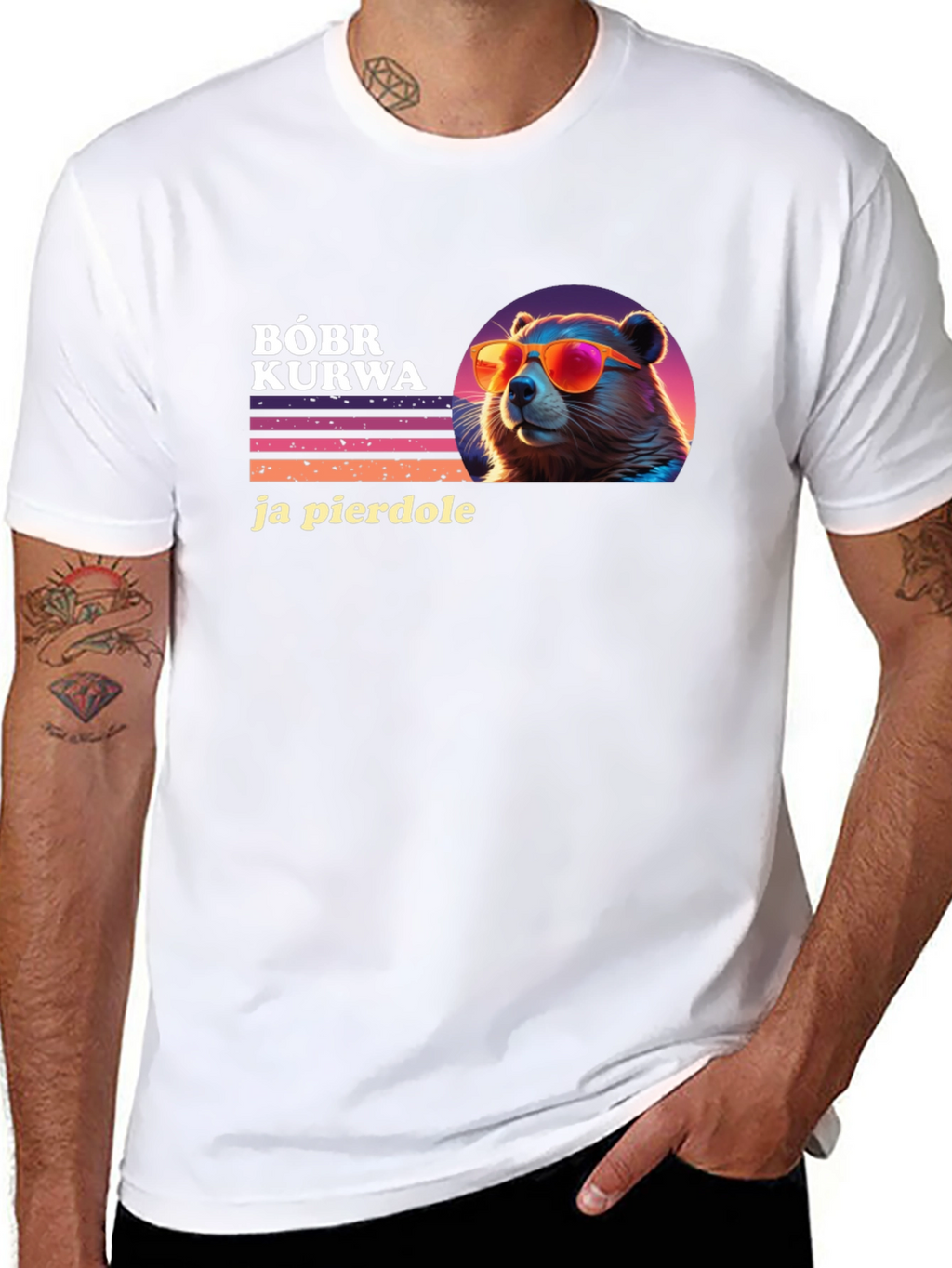 Bóbr Kurwa T-Shirt - Funny Polish Beaver Tee