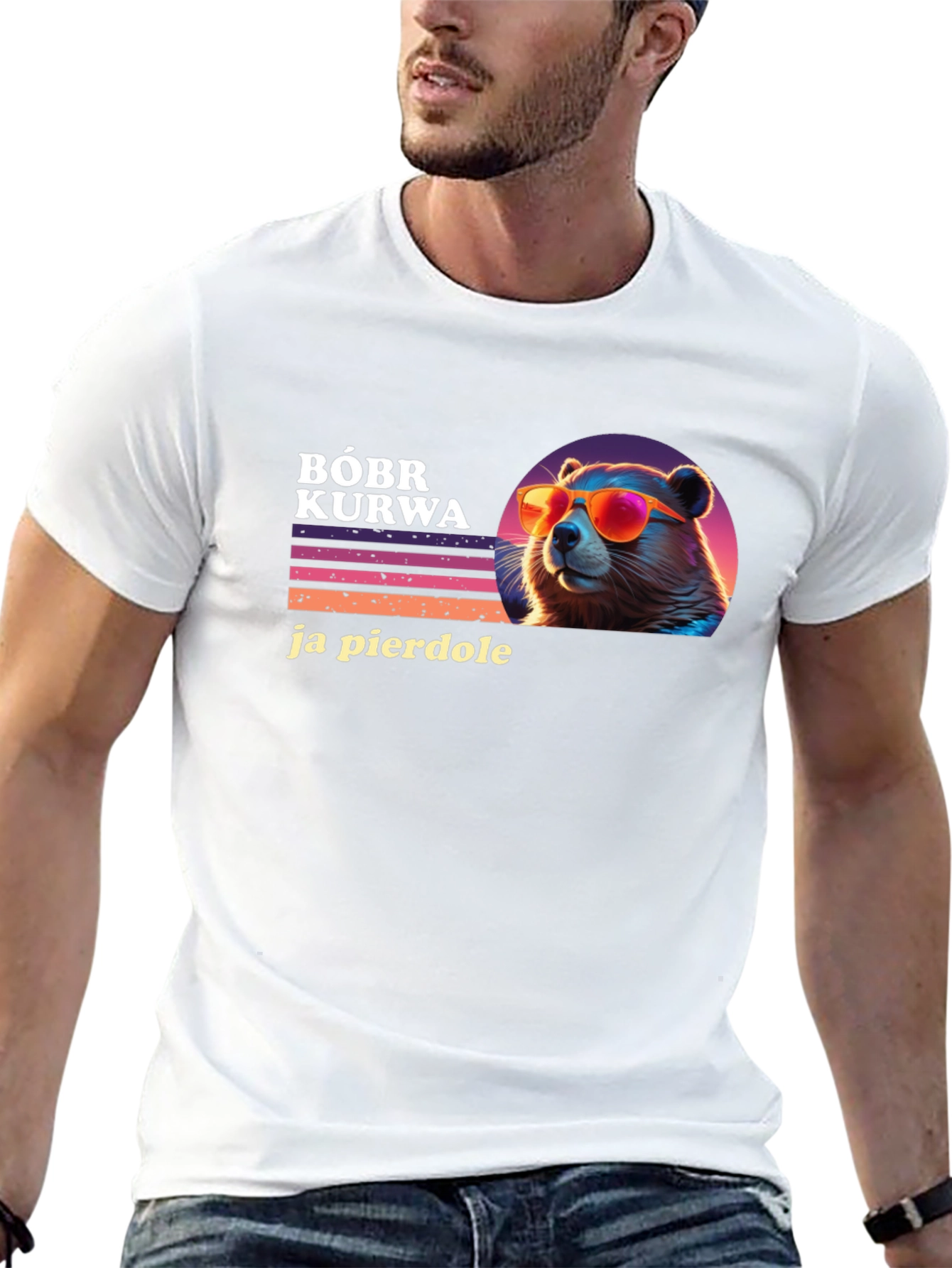 Bóbr Kurwa T-Shirt - Funny Polish Beaver Tee