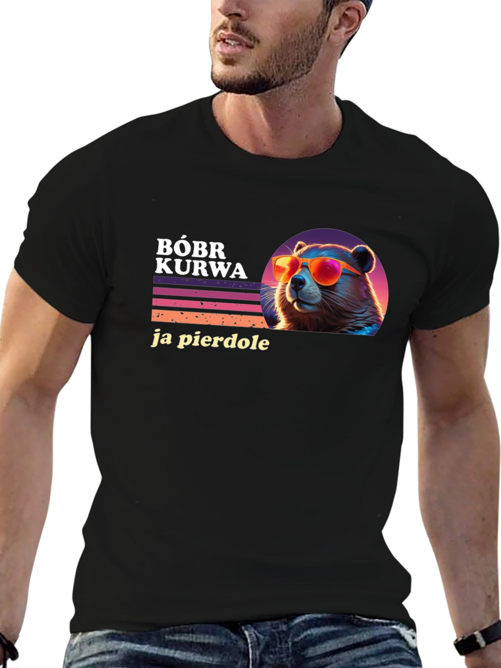 Bóbr Kurwa T-Shirt - Funny Polish Beaver Tee