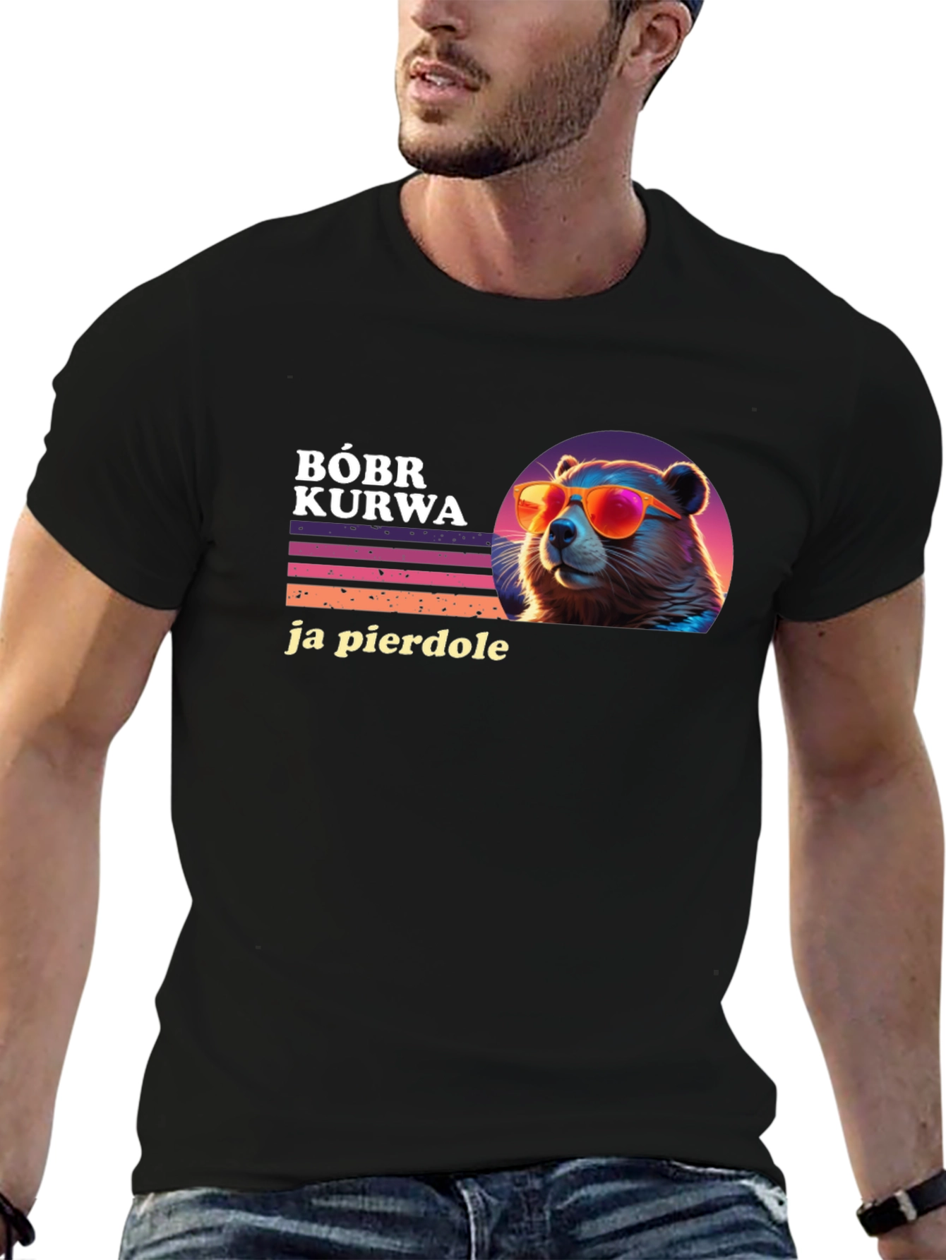 Bóbr Kurwa T-Shirt - Funny Polish Beaver Tee