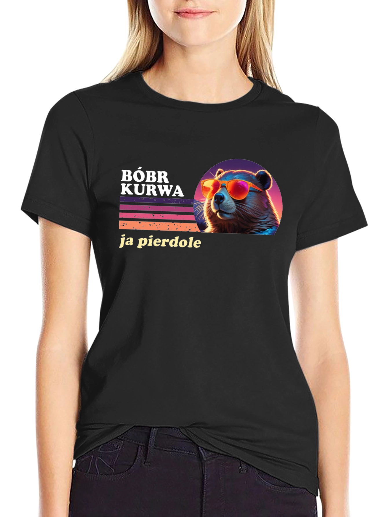 Bóbr Kurwa T-Shirt - Funny Polish Beaver Tee