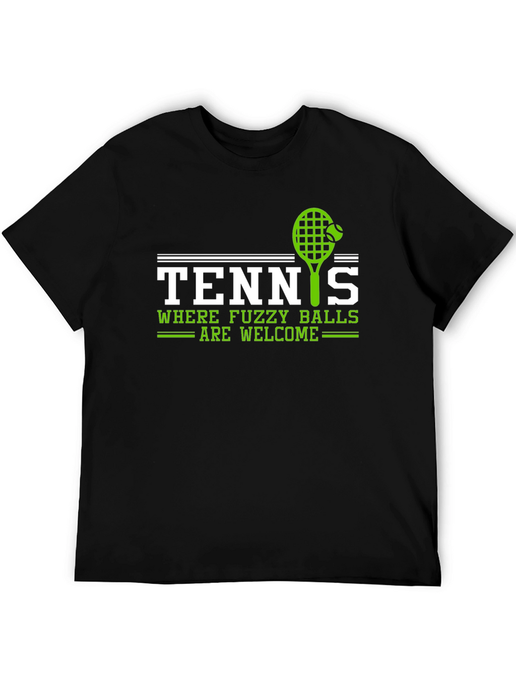 Tennis Fuzzy Balls Welcome Graphic T-Shirt