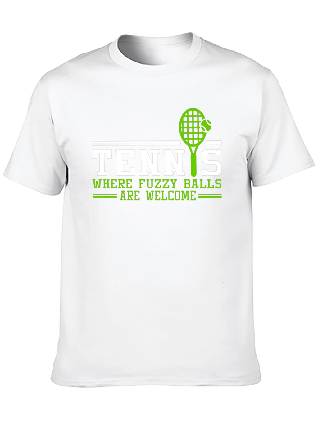 Tennis Fuzzy Balls Welcome Graphic T-Shirt