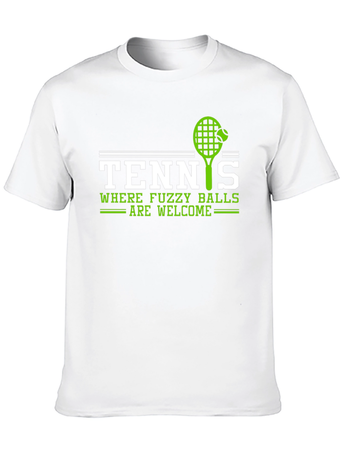 Tennis Fuzzy Balls Welcome Graphic T-Shirt