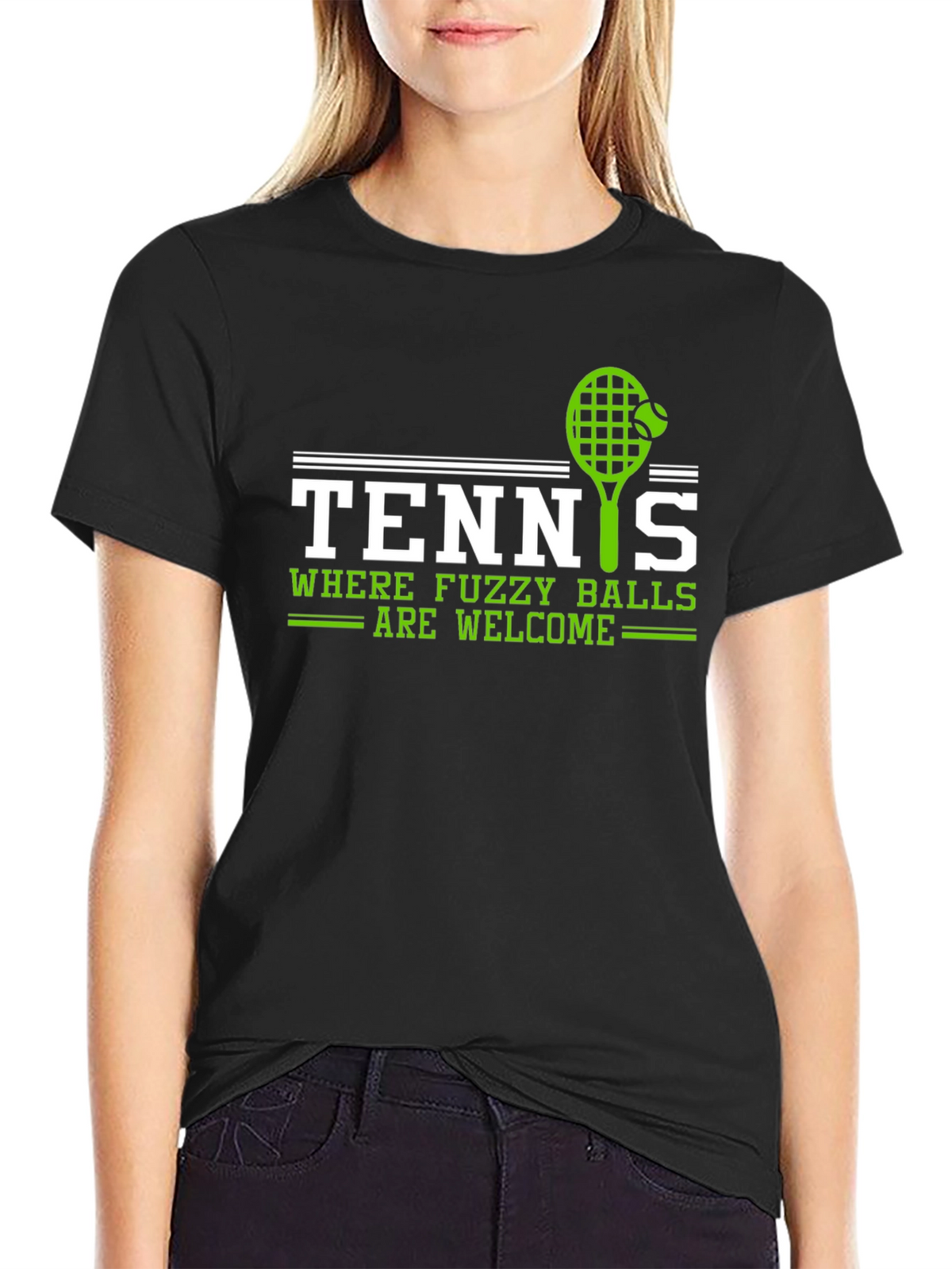Tennis Fuzzy Balls Welcome Graphic T-Shirt