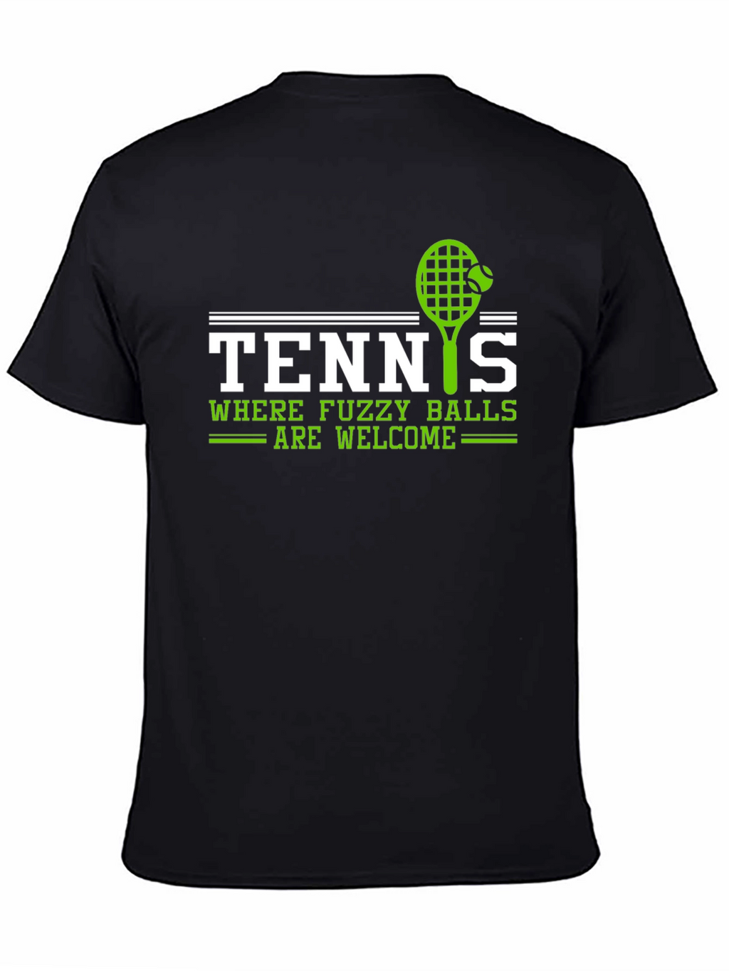 Tennis Fuzzy Balls Welcome Graphic T-Shirt