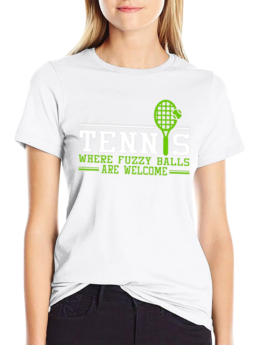 Tennis Fuzzy Balls Welcome Graphic T-Shirt
