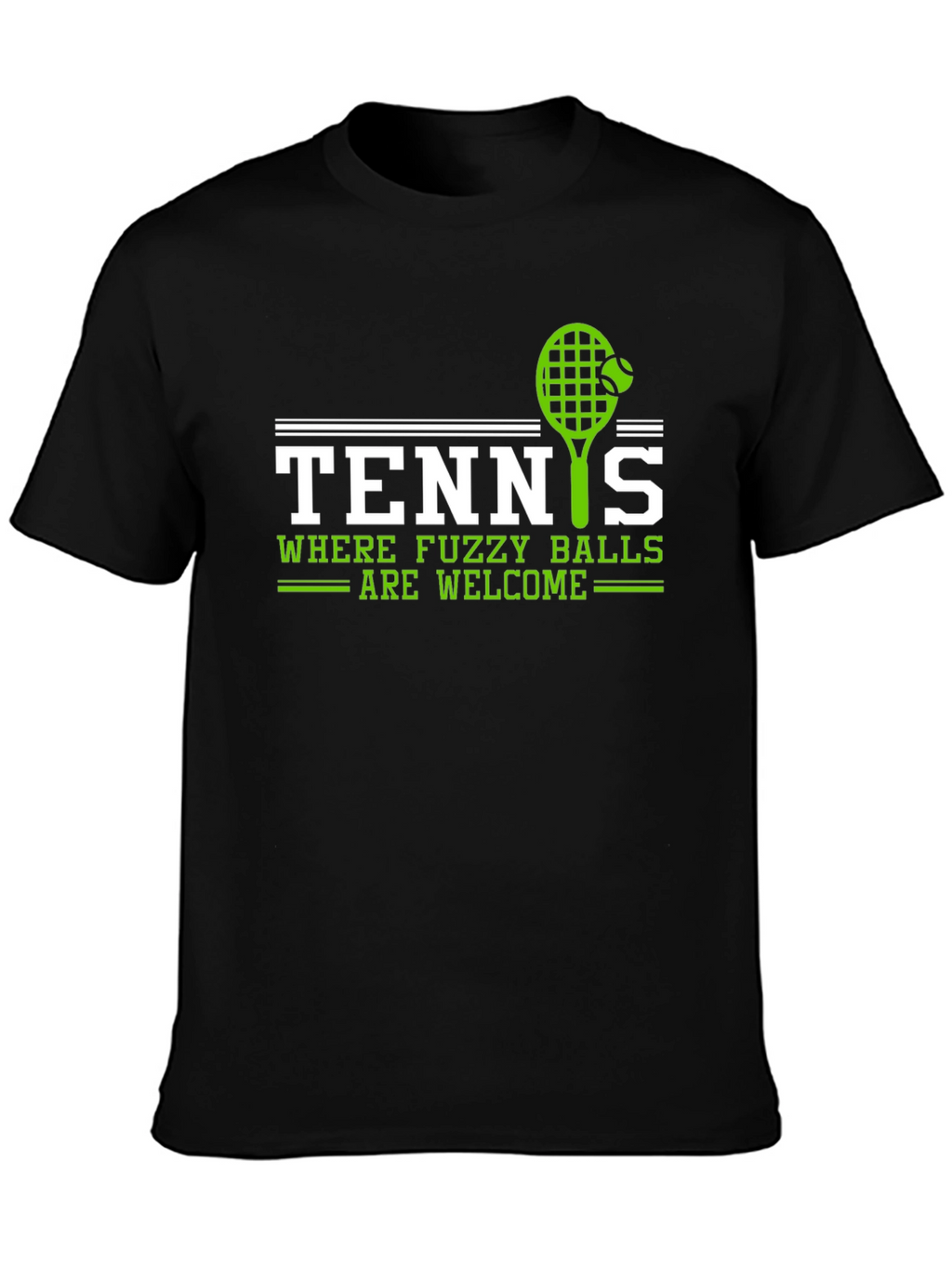 Tennis Fuzzy Balls Welcome Graphic T-Shirt