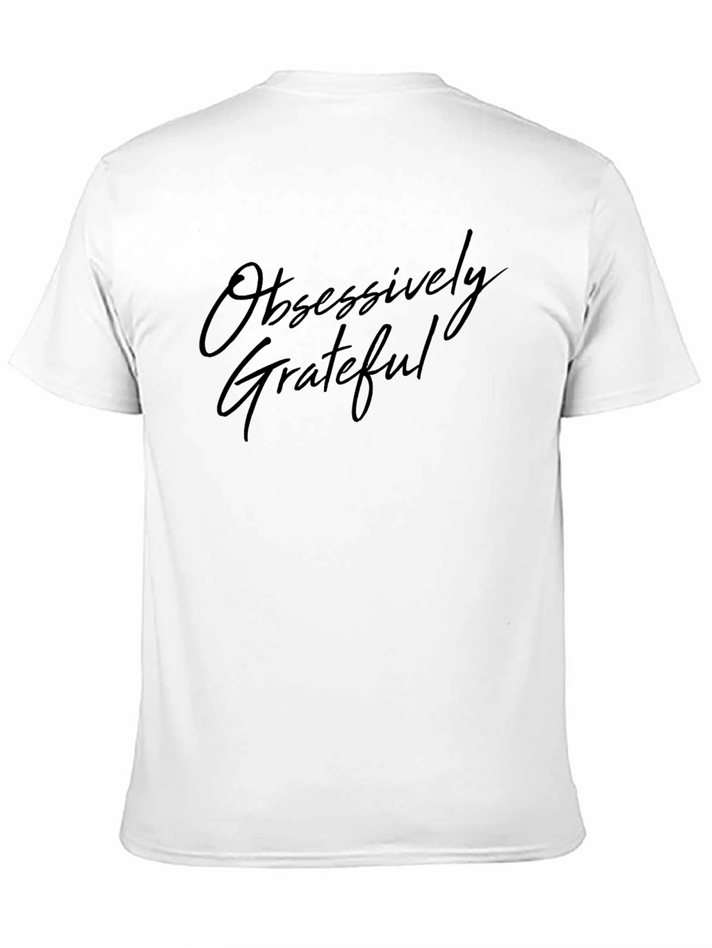 Obsessively Grateful Black Graphic Tee
