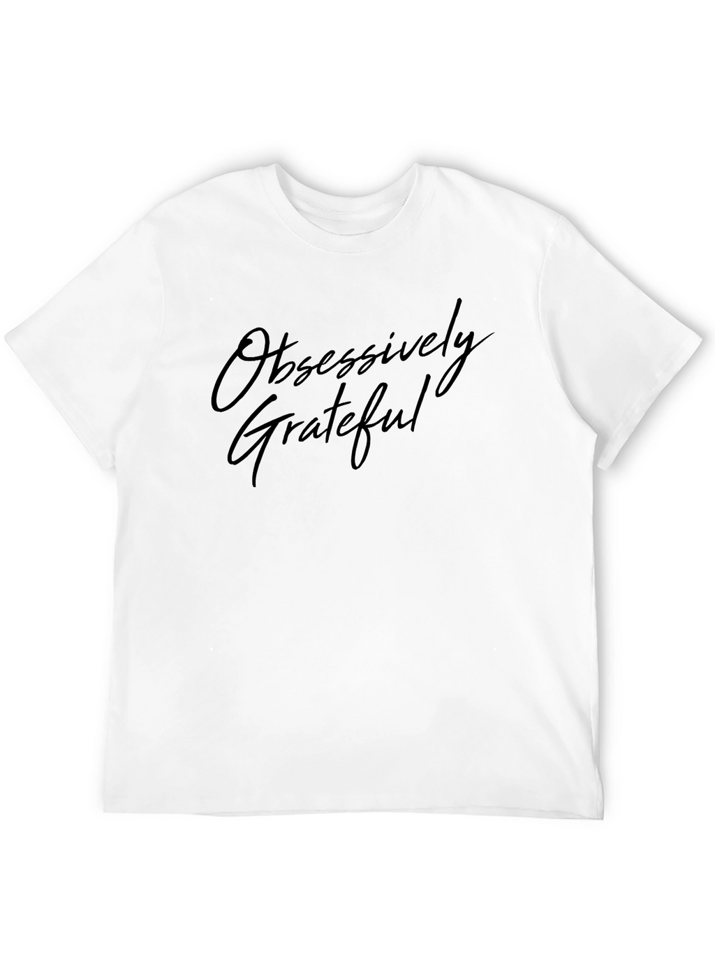 Obsessively Grateful Black Graphic Tee