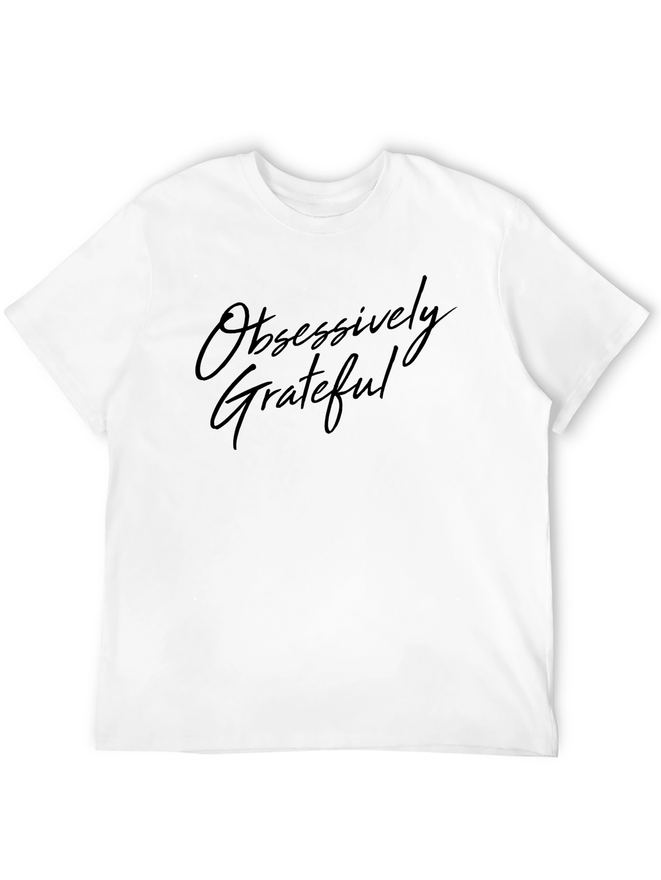 Obsessively Grateful Black Graphic Tee